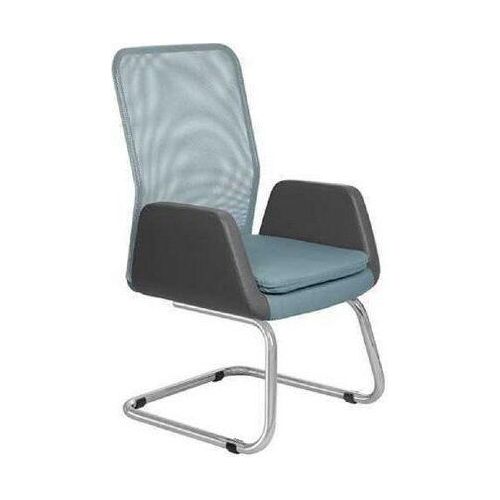 Modern Chefsessel stilvoll Gepolsterter Textil Bürostuhl blau Neuer Stuhl
