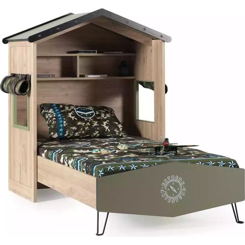 Kinderbett Holz Grün Modern JVmoebel