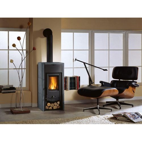 Kaminofen LaNordica Asia 6kW mit Vulcanstein