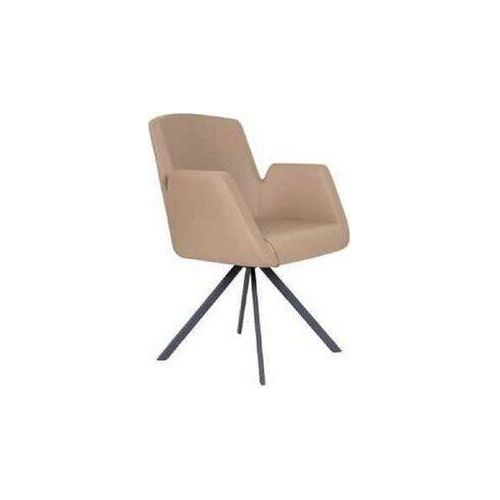Stuhl Polsterung Kunstleder Bürostühle Modern Computer Stühle Möbel Beige Neu JVmoebel