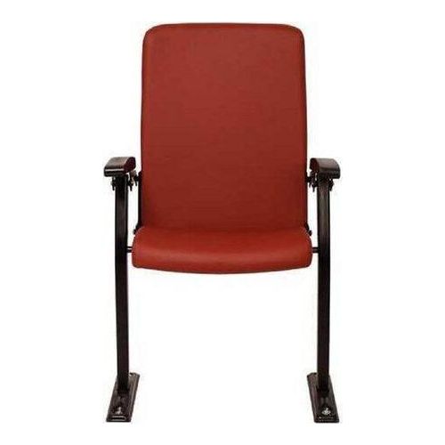Sessel Sofa 1 Sitzer für Theater Design Luxus Rot Sessel Art Deco Textil Neu JVmoebel