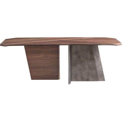 Designer Brauner Esstisch Luxus Holztisch Esszimmer Hochwertige Möbel