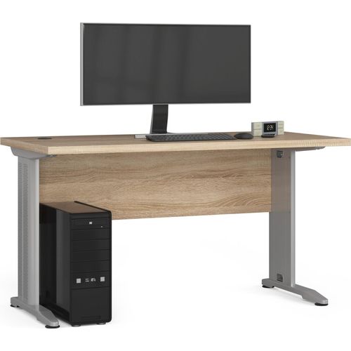 PC-Schreibtisch AKORD BM135 in der Farbe Sonoma-Eiche B135 x H76 x T60 cm
