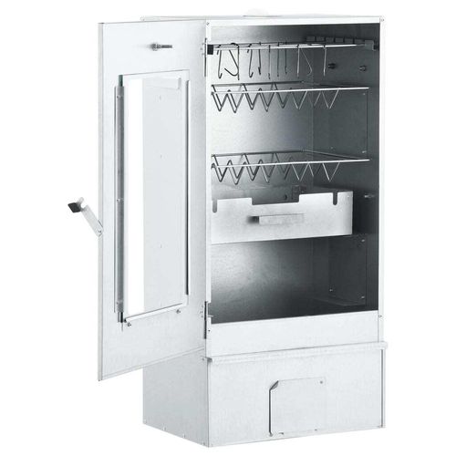 vidaXL Räucherofen mit Kaltrauchgenerator Verzinkter Stahl