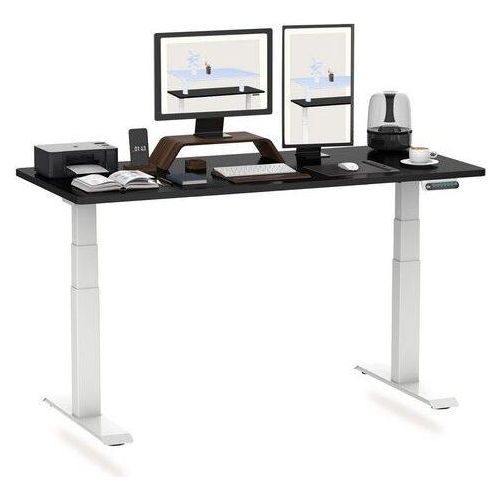 FLEXISPOT Schreibtisch PREMIUM E6 Höhenverstellbarer Schreibtisch, Dual-Motor, 3-Fach-Teleskop,160x80cm