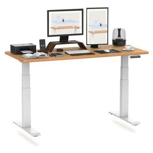 FLEXISPOT Schreibtisch PREMIUM E6 Höhenverstellbarer Schreibtisch, Dual-Motor, 3-Fach-Teleskop,160x80cm