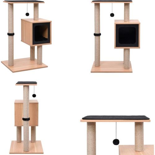 vidaXL Katzen Kratzbaum mit Sisal Kratzmatte 82 cm - Kratzbaum - Kratzbäume - Katzenbaum - Katzenbäume