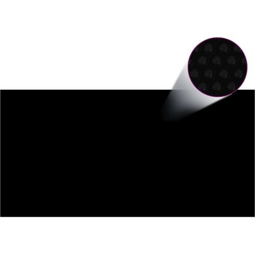 Rechteckige Poolabdeckung 1200x600 cm PE Schwarz