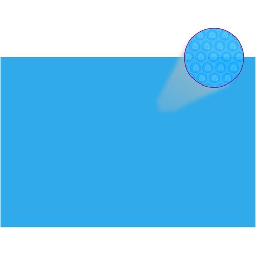 Rechteckige Poolabdeckung 600x400 cm PE Blau