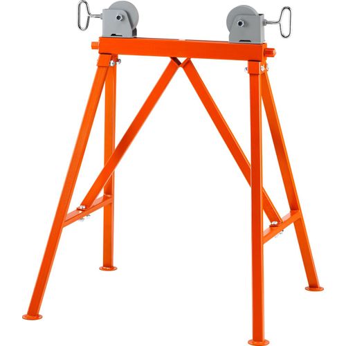 VEVOR Rollenständer mit Rollenkopf 1134 kg Tragfähigkeit Rollenbock #45 Stahl Rollbock 5 bis 91 cm Unterstellbock Arbeitsbock Montagebock Geeignet für Wartung von Rohrleitungen oder Bau von Bauwerken
