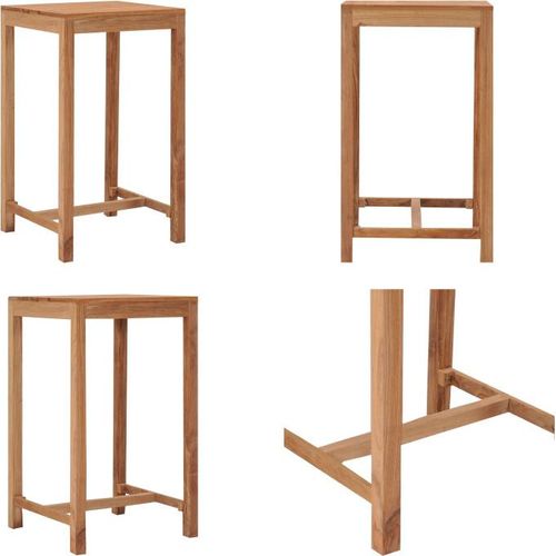 vidaXL Outdoor Bartisch 60x60x105 Massivholz Teak - Stehtisch - Stehtische - Stehtisch Aus Holz - Stehtische Aus Holz