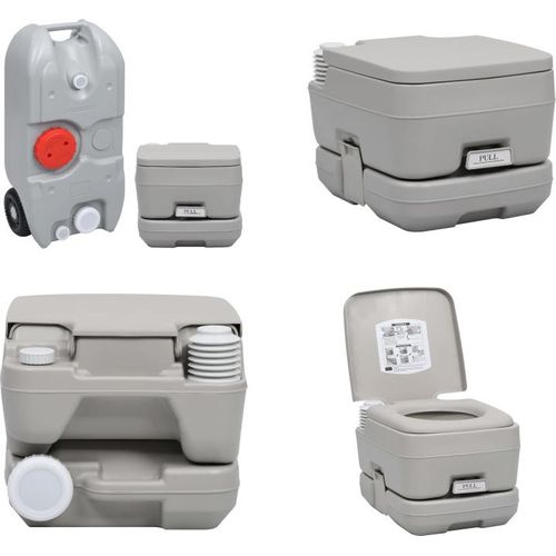 vidaXL Tragbare Camping Toilette mit Wasserbehälter - Campingtoilette Mit Wasserbehälter - Campingtoiletten Mit Wasserbehältern - Campingtoilette Mit Wassertank - Tragbare Camping-Toilette