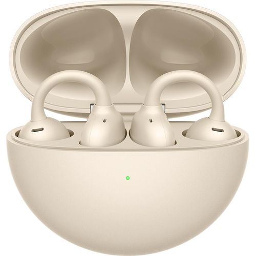 Huawei FreeClip Kopfhörer Beige mit Doppelmagnettreiber, kabellos