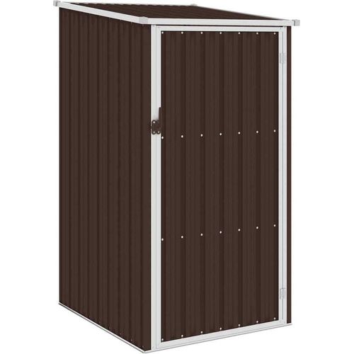 Gerätehaus Braun 87x98x159 cm Verzinkter Stahl