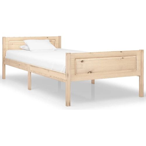 vidaXL Massivholzbett Kiefer 100x200 cm - Bettrahmen - Holz-Bettrahmen - Bett - Betten
