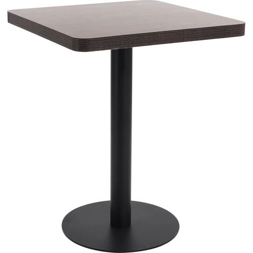 Bistrotisch Dunkelbraun 60x60 cm MDF