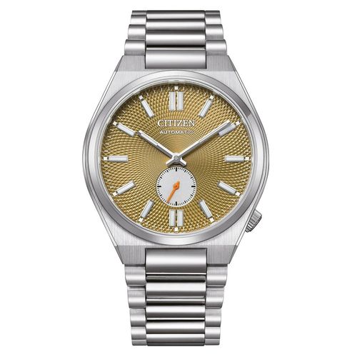 Citizen Herren-Uhr Tsuyosa Grün Automatik Edelstahl-Armband NK5010-51X