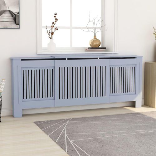 MDF Heizkörperverkleidung Grau 205 cm