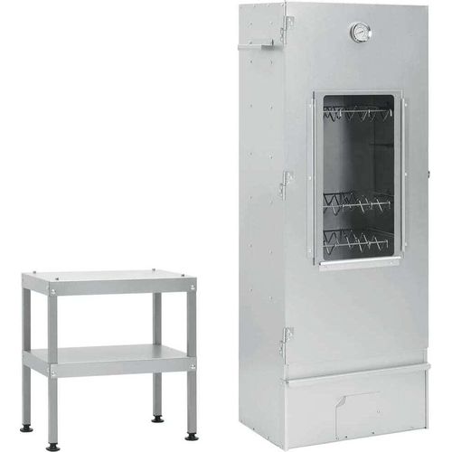 Räucherofen mit Tisch Verzinkter Stahl