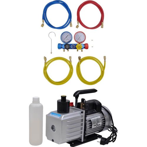 Möbel Vakuumpumpe mit 4-Wege-Verteiler-Manometer Set für Klimaanlagen - Klima- & Heizgeräte Zubehör 3100288