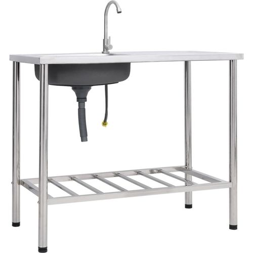 Camping-Spüle mit Wasserhahn Edelstahl , Spülen Design 2024