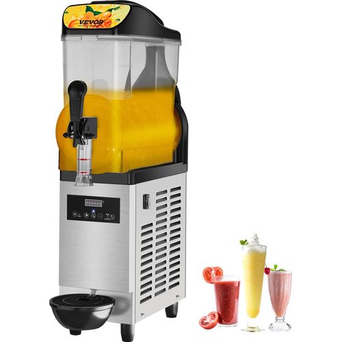 VEVOR Kommerzielle Slushy-Maschine, 12 L Einzelschüssel, 25 Tassen Margarita-Maschine, 500 W Edelstahl Margarita Smoothie, Frozen Drink Maker, Slushie-Maschine für Party, Café, Restaurants, Bars usw.