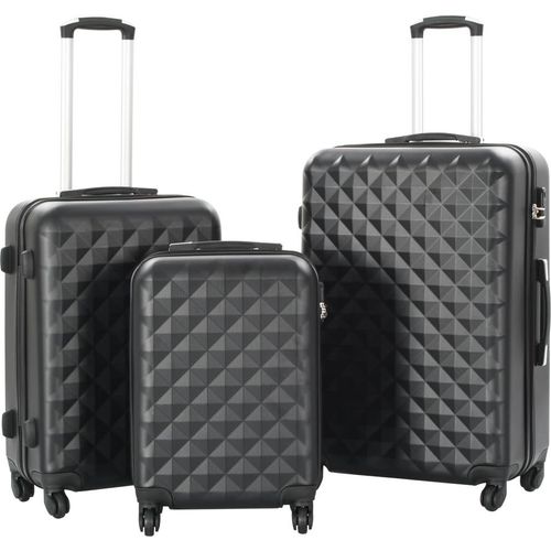 Hartschalen-Trolley-Set 3 Stk. Schwarz ABS