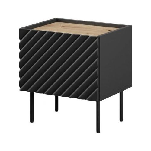 ONDA Nachttisch 2 Stk. 50x40x54 schwarz