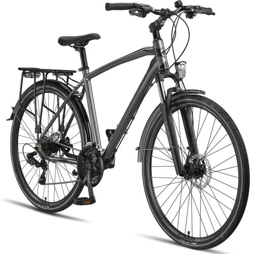 Licorne Bike Premium Touring Trekking Bike in 28 Zoll - Fahrrad für Jungen, Mädchen, Damen und Herren - 21 Gang-Schaltung - Mountainbike - Crossbike