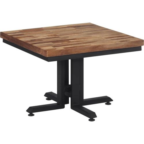 Couchtisch 55x55x40 cm Recyceltes Massivholz Teak