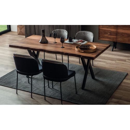 Brauner Holz Esszimmertisch Robuste Luxus Möbel JVmoebel
