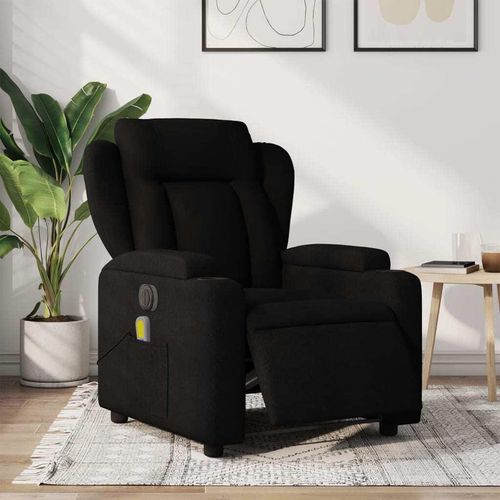 Massagesessel Elektrisch Schwarz Stoff , Klassische Sessel 2024 Neu