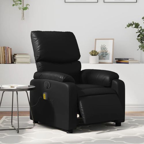 Massagesessel Fernsehsesel Elektrisch Schwarz Kunstleder 3204879