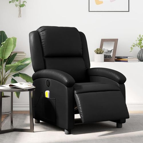 Massagesessel Fernsehsesel Elektrisch Schwarz Kunstleder 3204219