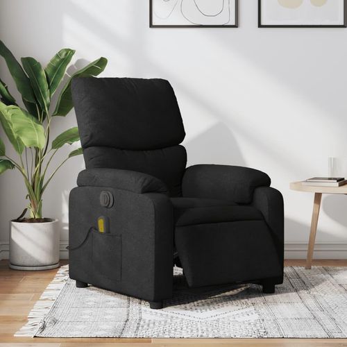 Massagesessel Elektrisch Schwarz Stoff , Klassische Sessel 2024 Neu