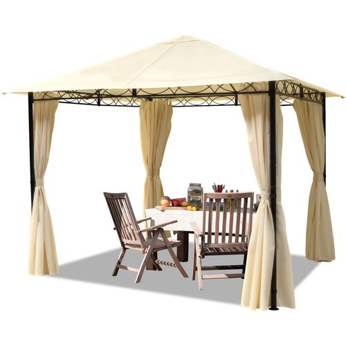 Gartenpavillon 3x3 m wasserdichter Pavillon mit 4 Seitenteilen Dachplane ca. 180 g/m²