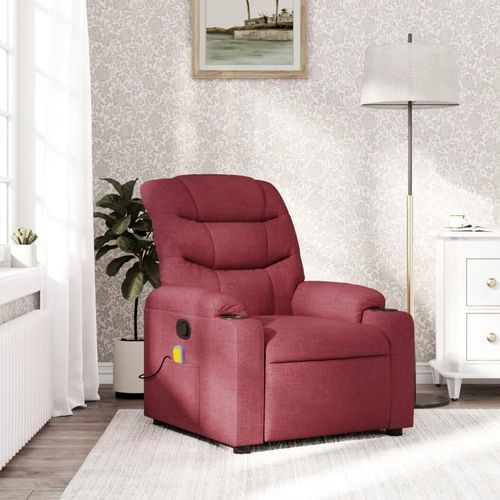 Massagesessel Weinrot Stoff , Klassische Sessel 2024 Neu
