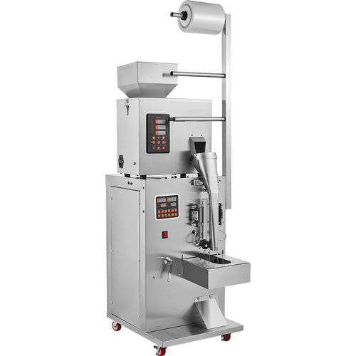 VEVOR Automatische Partikelverpackungsmaschine, 0,002–0,22 lbs/1–100 g, multifunktionale Beutel-Pulverbeutel-Beschwerungs-Füllverpackungsmaschine, Pulverfüllmaschine für Tee, Samen, Körner, Mehl, Bohn