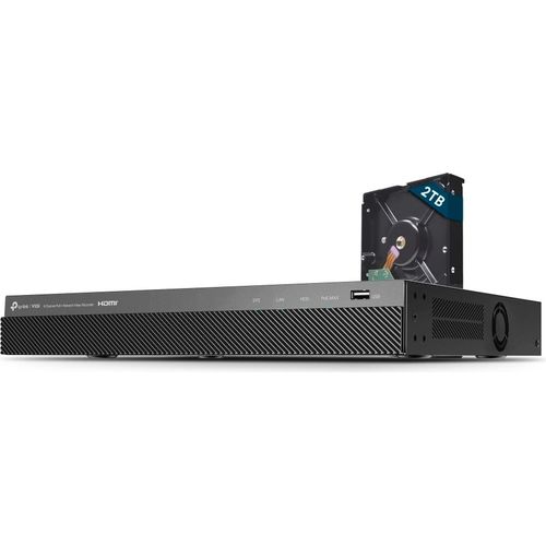 Tp-Link 8 Ch Poe+ Network Recorder (Vigi Nvr2008H-8Mp-2Tb)