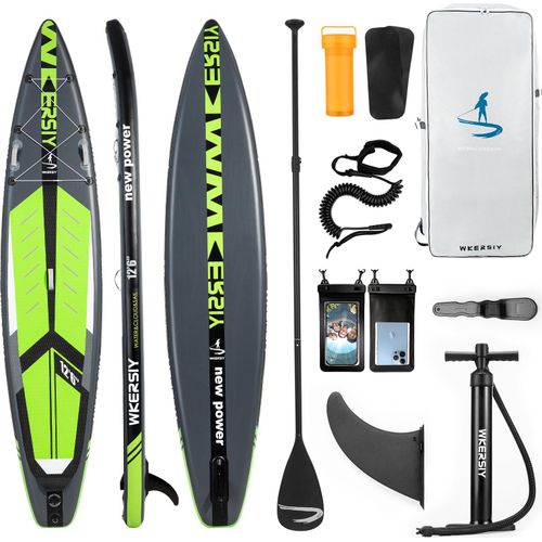 Aufblasbares Stand-Up-Paddle-Board, rutschfestes Kajak-SUP mit SUP-Zubehoer fuer Jugendliche und Erwachsene