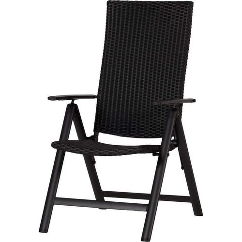 Lise Gartenstuhl Stuhl pos. einstellbar schwarz.