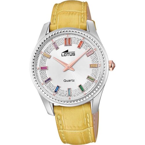 Lotus Leder Damen Uhr Armbanduhr gelb Elegant Classic D2UL18899/2