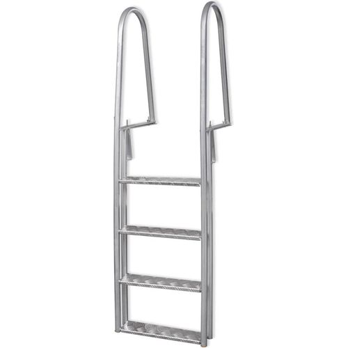 Steg-/Poolleiter 4-stufig Aluminium 167 cm