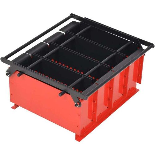 Prolenta Premium - Papierbrikettpresse Stahl 38x31x18 cm Schwarz und Rot