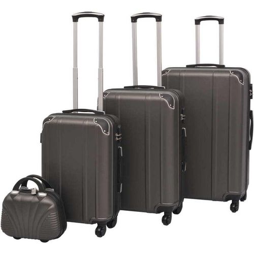 Vierteiliges Hartschalen-Trolley-Set Anthrazit