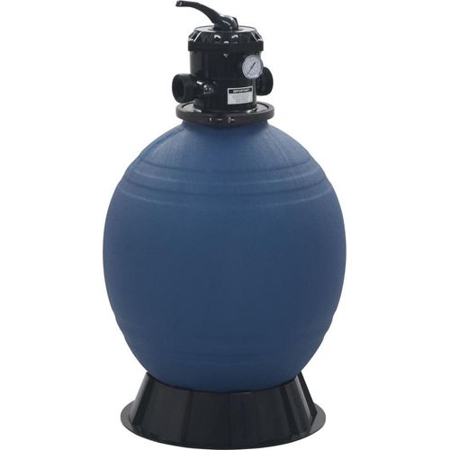 Pool-Sandfilter mit 6-Wege-Ventil Filterkessel Blau 560 mm
