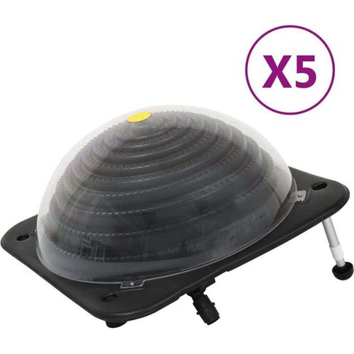Solarkugel Poolheizung 5 Stk. 75x75x36 cm HDPE Aluminium