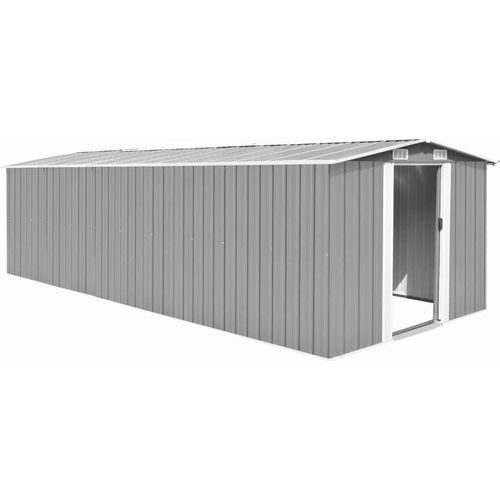 Gerätehaus 257x580x181 cm Metall Grau