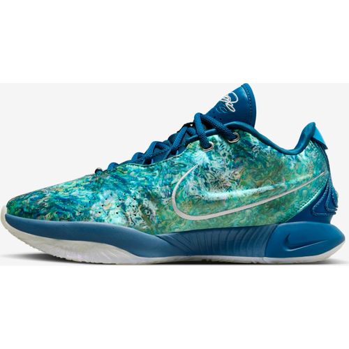 Nike LeBron 21 "Abalone", Blau/Grün, Größe: 42