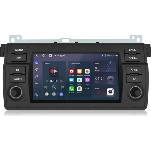 Einbau-Navigationsgeräte Autoradio Für BMW 3er E46 1998-2006 Android14 GPS Navi BT WIFI DAB+ 4+64G SWC RDS 8Kern